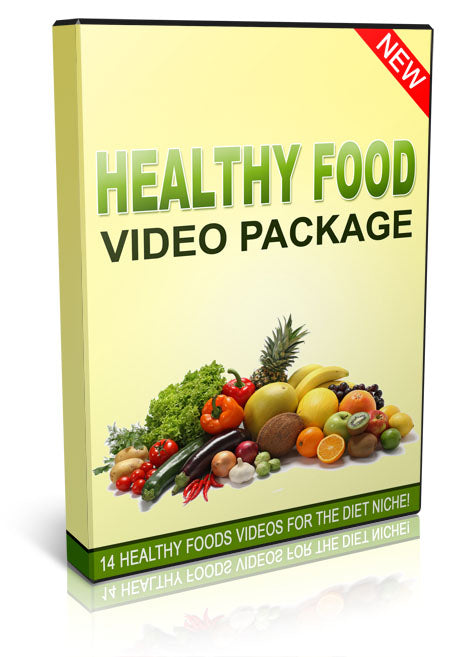 HEALTHY FOOD Videos  - Private Label -PLR - Resellable  Media Bundle A